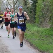 Didcot Runners' Michael Suggate during the early stages of the Treehouse School 10k Picture: Barry Cornelius