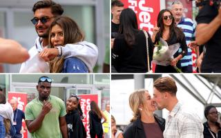 Love Island arrive home: ITV stars land in UK after summer of love. (PA)